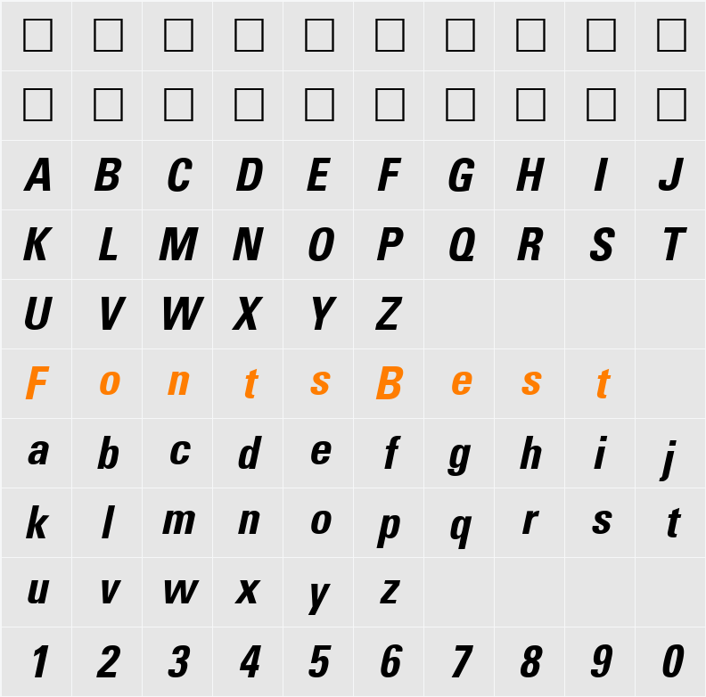 Uniform Character Map