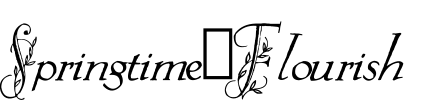 Springtime_Flourish Font Image