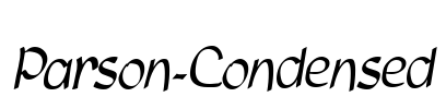 Parson-Condensed Font Image
