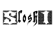 Slosh1 Font Image