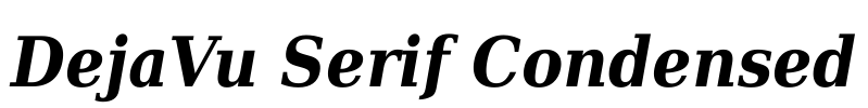 DejaVu Serif Condensed