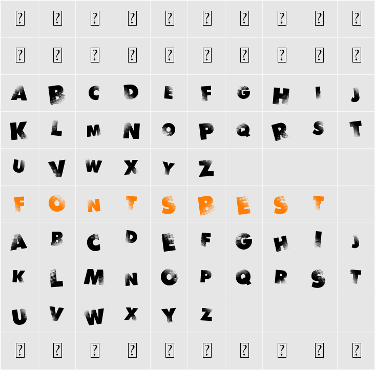 Rythm N Blacks Character Map