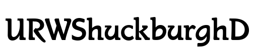 URWShuckburghD Font Image