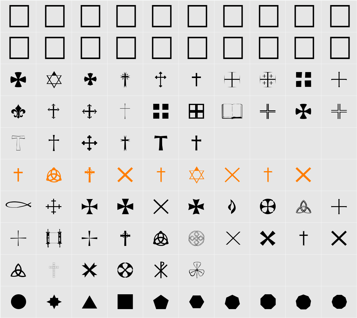 StarCross Religious Character Map