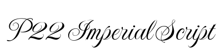 P22 Imperial Script Font Image