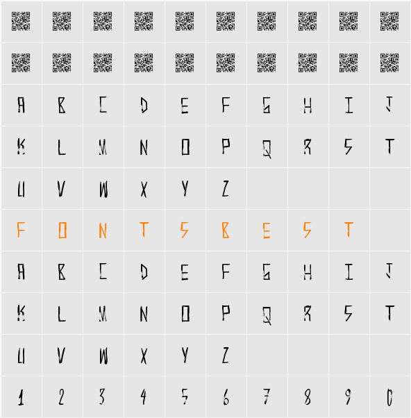 KrampsHandso Character Map