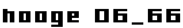 hooge 06_66 Font Image