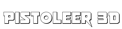 Pistoleer 3D Font Image