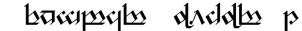 Tengwar Noldor-1 Font Image