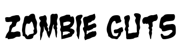 Zombie Guts Font Image