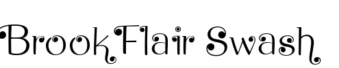 Brook Flair Swash Font Image