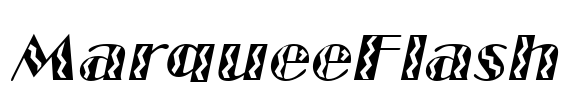 MarqueeFlash Font Image