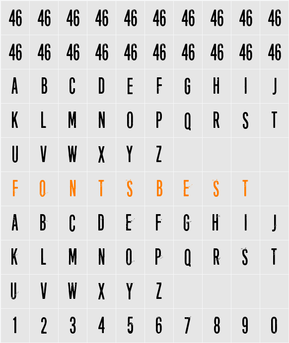 Forty-six Character Map