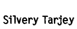 Silvery Tarjey Font Image