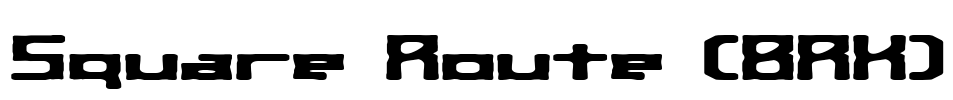 Square Route (BRK) Font Image