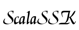 ScalaSSK Font Image
