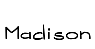 Madison Font Image