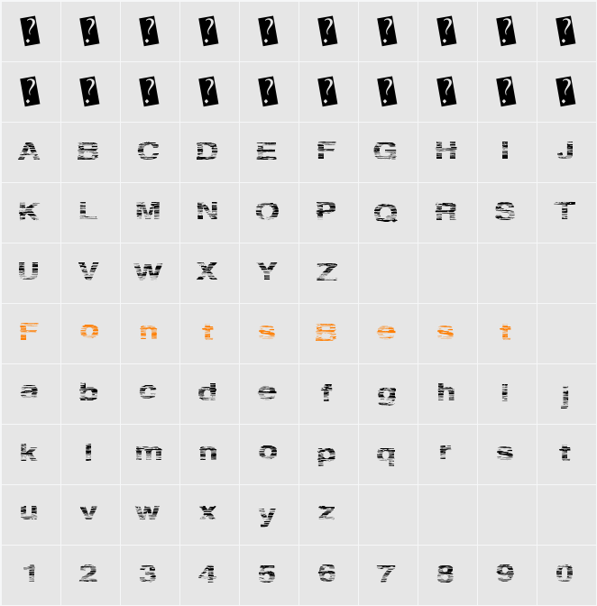 SpringParty Character Map