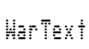 WarText Font Image