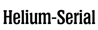 Helium-Serial Font Image