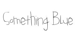 Something Blue Font Image
