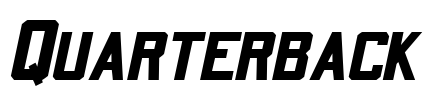 Quarterback Font Image