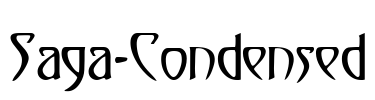 Saga-Condensed Font Image