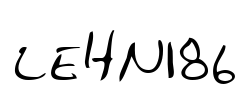 LEHN186 Font Image
