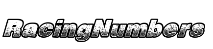 RacingNumbers Font Image