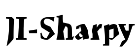 JI-Sharpy Font Image