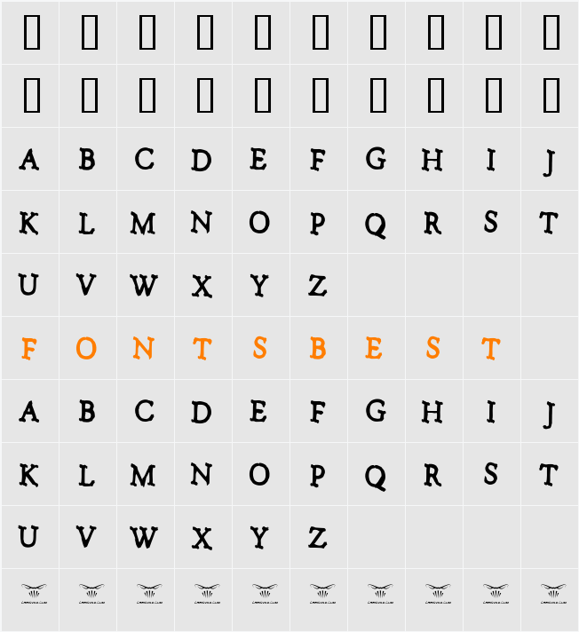 No talking please Character Map