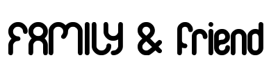 FAMILY & friend Font Image