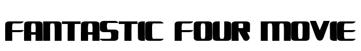 FANTASTIC FOUR MOVIE Font Image