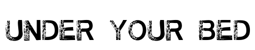 Under Your Bed Font Image