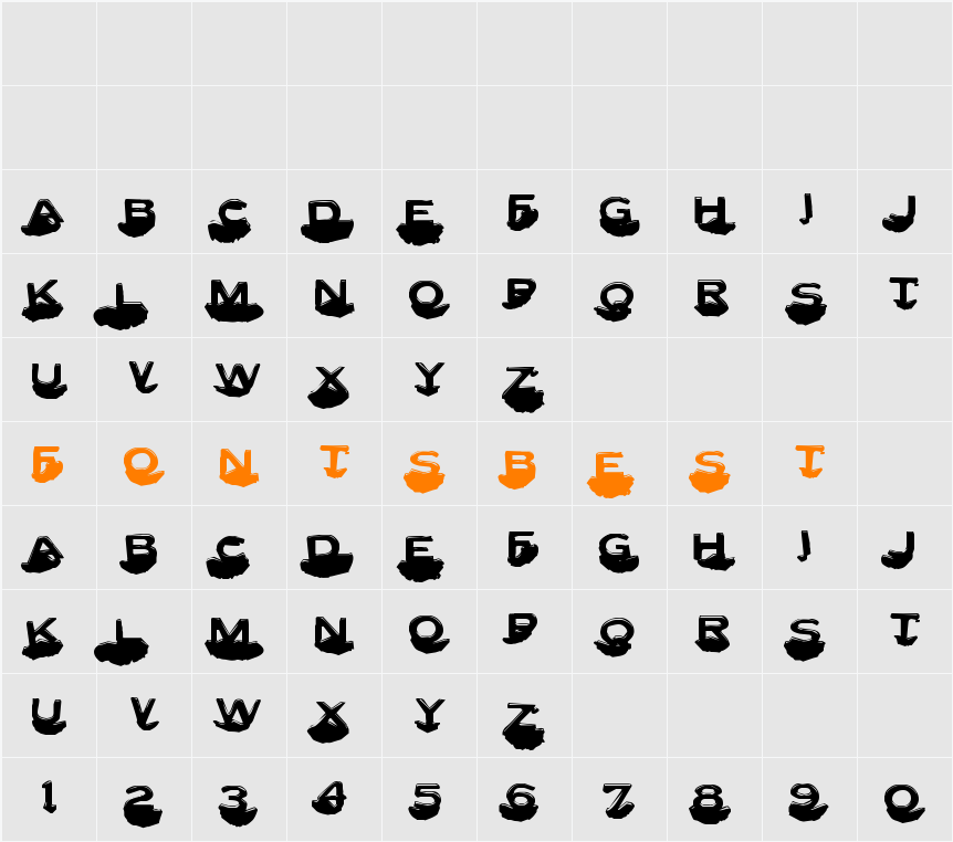 Letter Set C Character Map