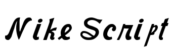 Nike Script Font Image