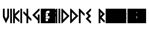 VIKING, MIDDLE Runes Bold Font Image