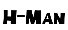 H-Man Font Image