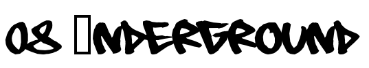 08 Underground Font Image