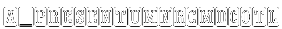 a_PresentumNrCmDcOtl Font Image