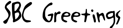 SBC Greetings Font Image