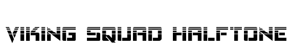Viking Squad Halftone Font Image