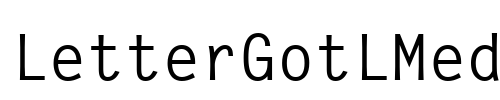 LetterGotLMed Font Image