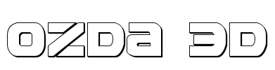 Ozda 3D Font Image