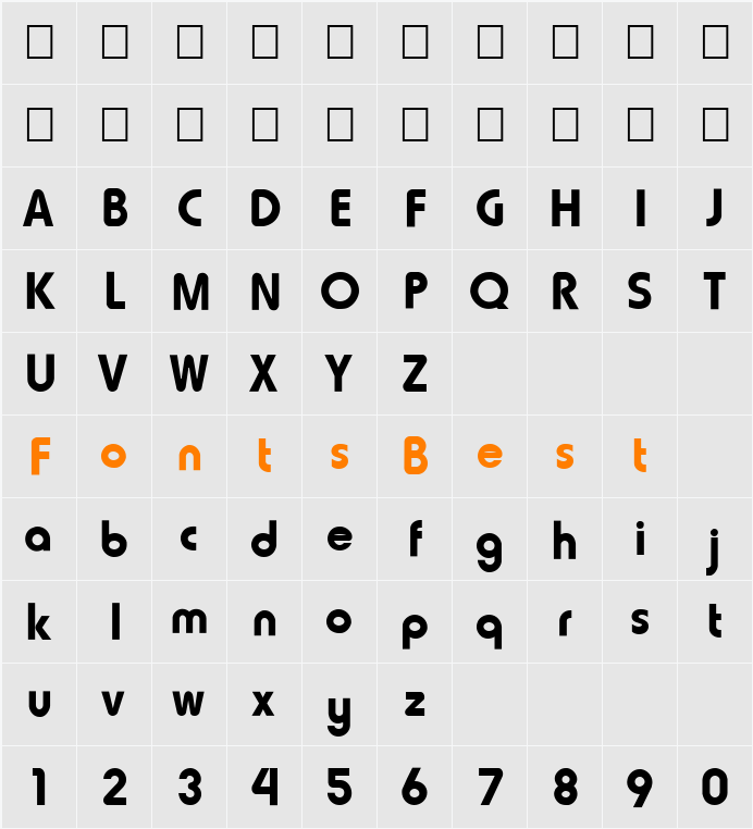 FZ BASIC 7 Character Map