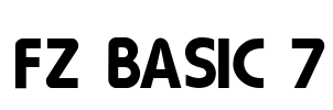 FZ BASIC 7 Font Image