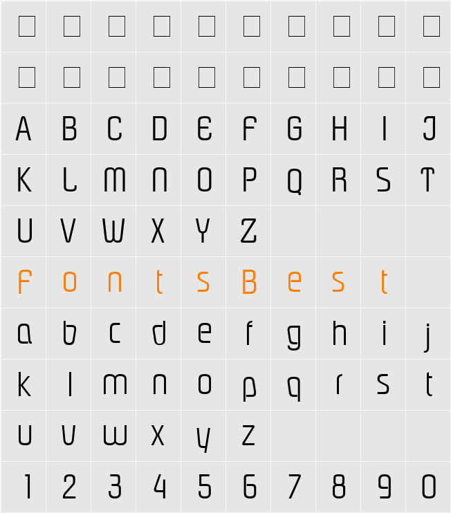 PloverLight Character Map