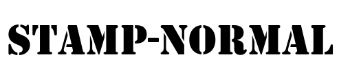 Stamp-Normal Font Image