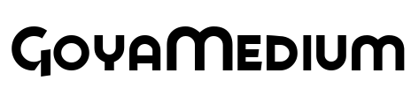 GoyaMedium Font Image