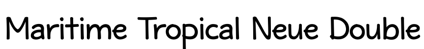 Maritime Tropical Neue Double Font Image